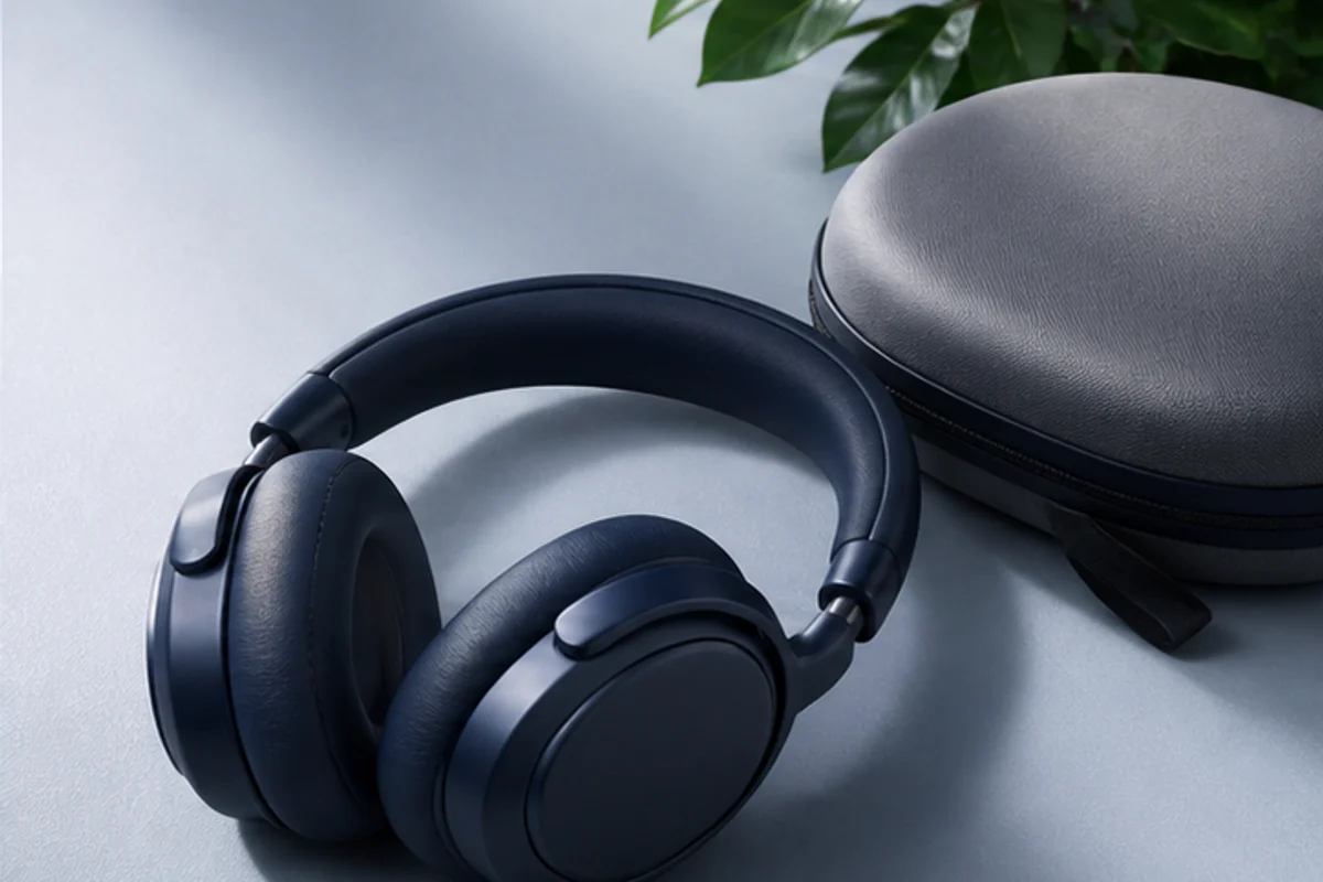 Unbranded over-ear noise-cancelling headphones