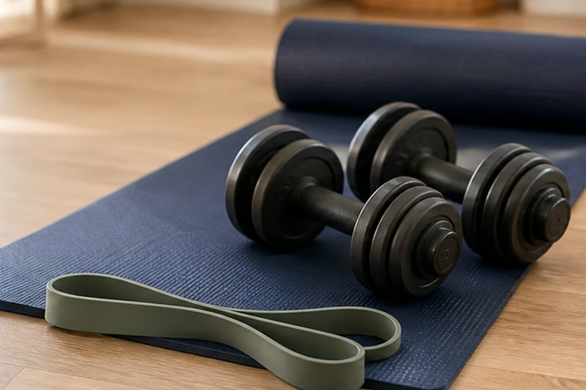 Choose compact home fitness equipment for a routine you can sustain